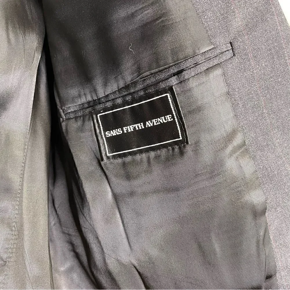 Burberry Vintage Pinstripe Suit Gray 41L